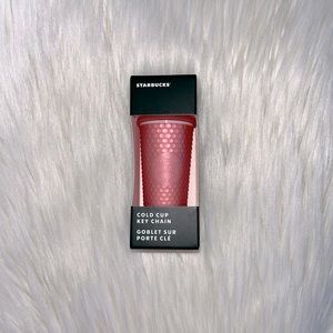 Starbucks 2022 Pink Studded Keychain